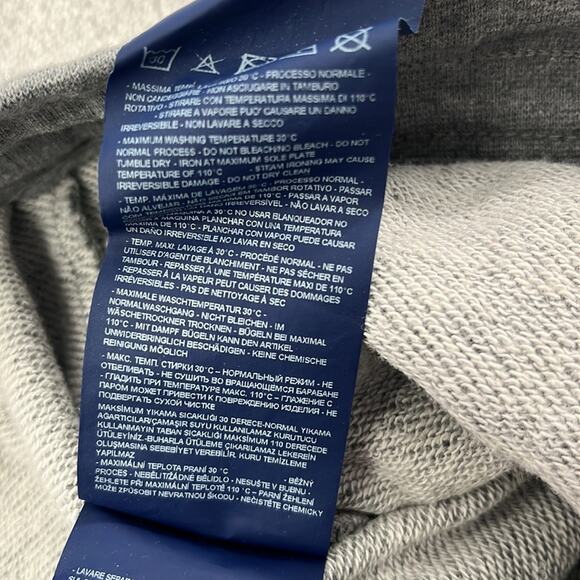 Armani Exchange S Gray Elastic Drawstring Jogger Cotton Blend Sweatpants - Picture 11 of 16